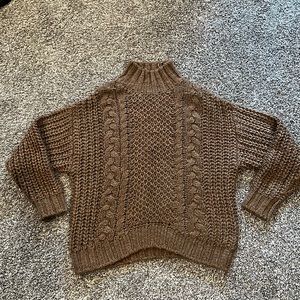 Universal Thread Women's Brown Mock Turtleneck Pullover Sweater - XS